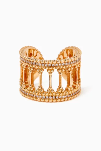 Baalbeck Embrace Diamond Ring in 18kt Rose Gold
