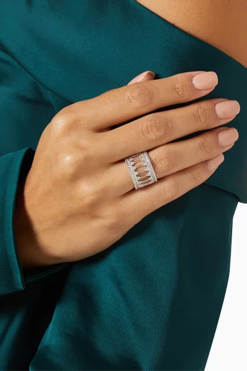Baalbeck Embrace Diamond Ring in 18kt White Gold