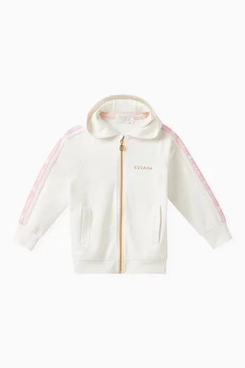Logo-tape Hoodie in Cotton