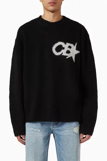 Logo Knit Sweater in Merino-wool