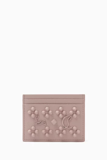 Loubisky Card Holder in Calf Leather