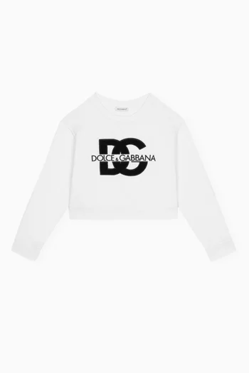 DG Logo-print Sweatshirt in Cotton-jersey