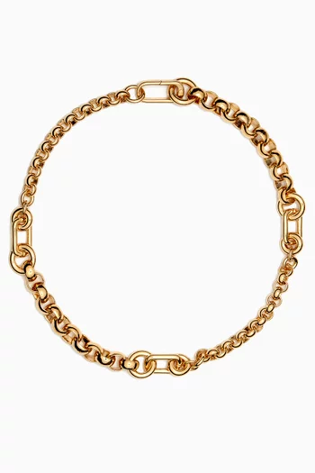 Pietra Necklace in 14kt Gold-plated Brass