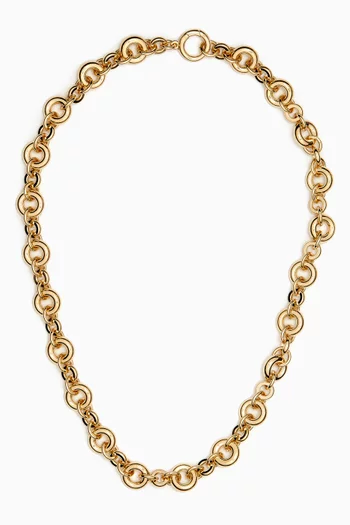 Isola Necklace in 14kt Gold-plated Brass