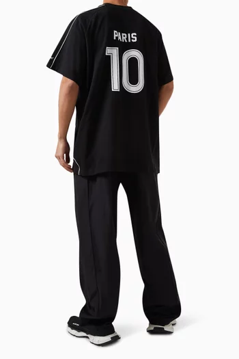 Paris SoccerOversized  T-shirt in Vintage Jersey