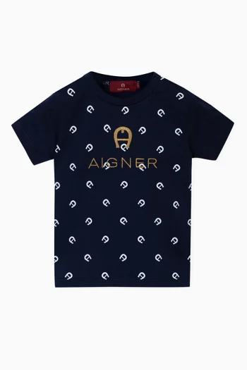 All-over Logo T-shirt in Cotton-jersey