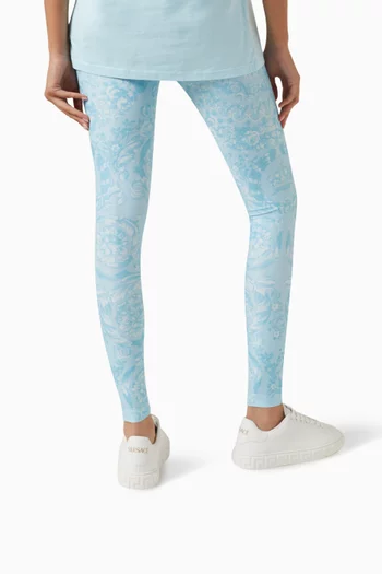 سنيكرز بنقشة بزخارف يونانية جلد نباتي