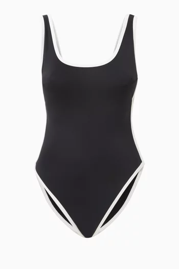 Varsity Lay Out One-piece Swimsuit