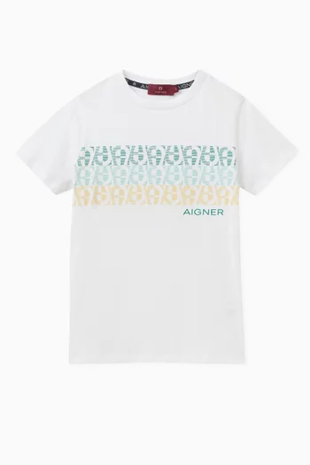 Graphic Logo-print T-shirt in Cotton-jersey