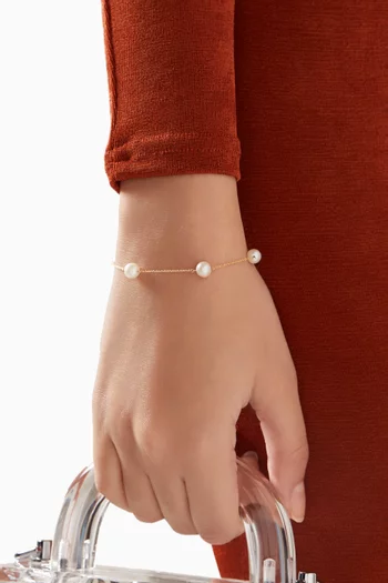 Kiku Pearl Bracelet in 18kt Gold