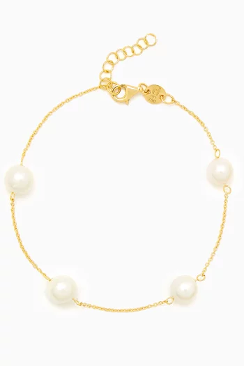 Kiku Pearl Bracelet in 18kt Gold