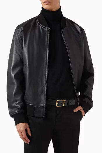 Reversible Country Buckle Belt in Leather