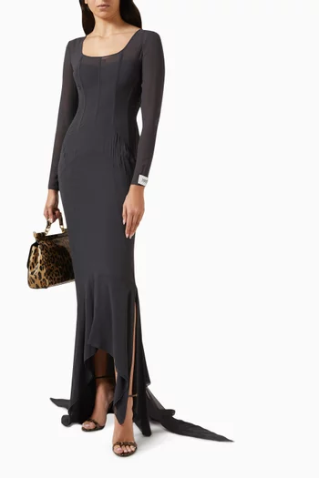 KIM Asymmetric Maxi Dress