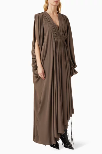 All In Maxi Dress in Technical Crepe