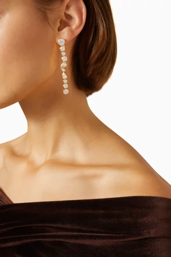 Dare CZ Earrings in 18kt Gold Vermeil