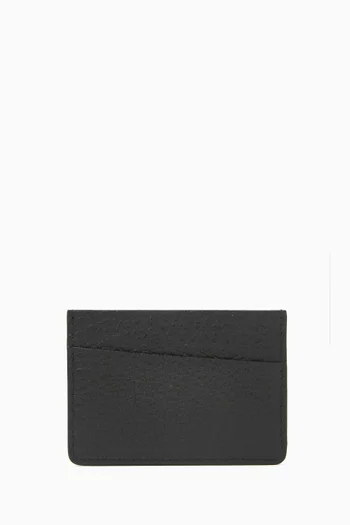 Four Stitches Card Holder in Grainy Leather