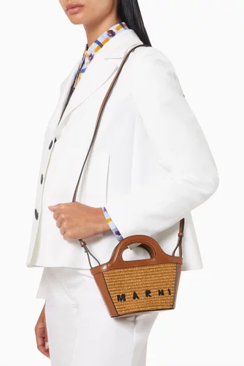 Micro Tropicalia Bag in Raffia