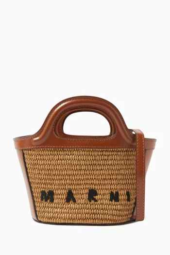 Micro Tropicalia Bag in Raffia