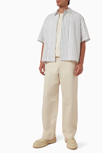 Grosgrain Logo T-shirt in Cotton
