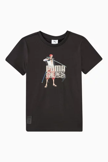 x One Piece Graphic T-shirt in Cotton Jersey
