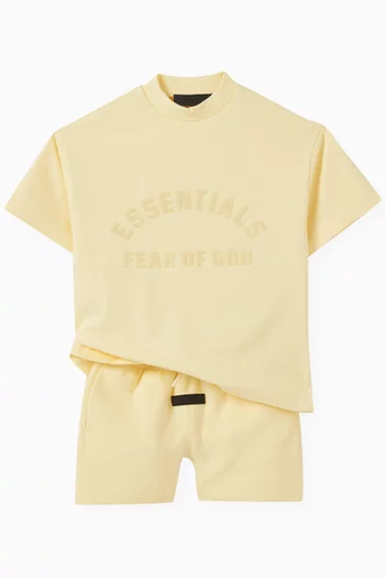 Running Shorts in Cotton-fleece