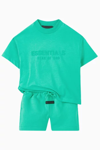Running Shorts in Cotton-fleece