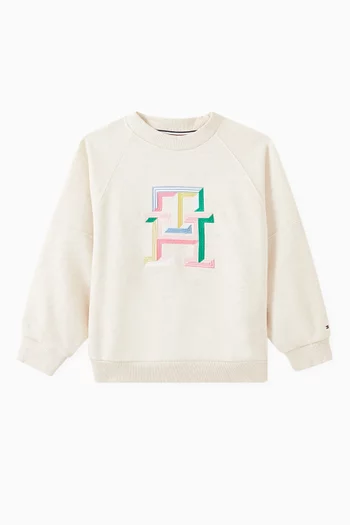 Monogram Sweatshirt in Cotton