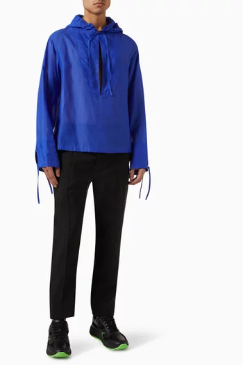 Hooded Shirt in Organza
