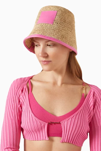 Le Bob Soli Bucket Hat in Raffia