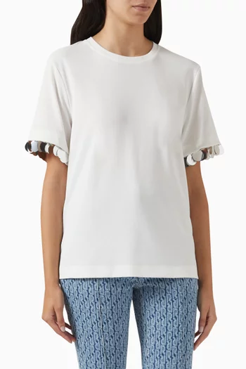 Mirror-sequin Embellished T-shirt in Jersey