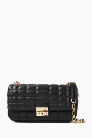 Large Tribeca Shoulder Bag in Quilted Leather