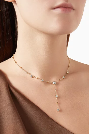 Imber Y Necklace in Gold-tone Metal