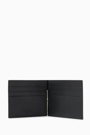 Bill Clip Wallet in Intreccio Leather