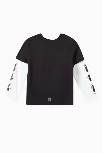 x Disney Layered T-shirt in Cotton