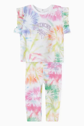 Fireworks Tie-dye Leggings in Cotton