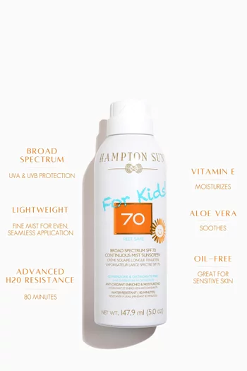 SPF 70 Continuous Mist for Kids, 148ml