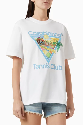 Unisex Tennis Club T-shirt in Organic Cotton