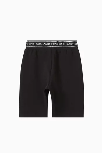 Logo Bermuda Shorts in Cotton Blend