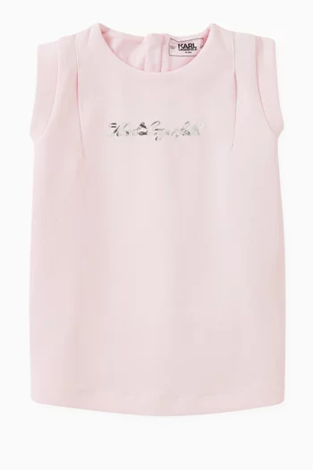 Logo-print Sweatshirt Dress in Cotton-blend