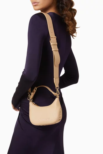 Small Shoulder Bag in Grained Faux Leather