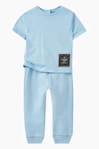 Logo Patch Sweatpants in Cotton