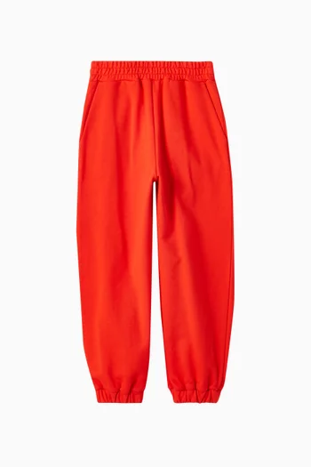 Logo Patch Sweatpants in Cotton