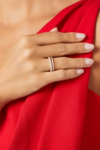 Vroom Ring Set in 14kt Gold-plated Brass