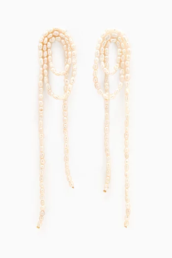 Vroom Earrings with Pearls