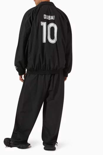 Dubai Soccer Tracksuit Jacket in Techno Poplin