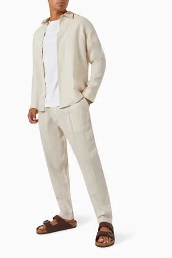 Trousers in Linen