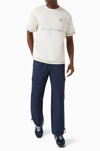 Contrast Stitch T-shirt in Heavy Jersey