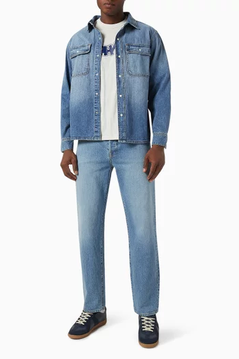 Button-down Work Shirt in Denim