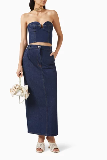 Maxi Skirt in Denim