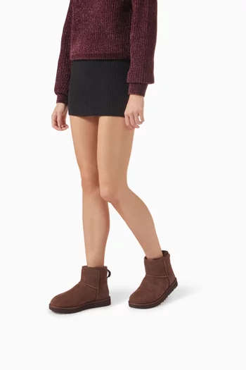 Classic Mini II Heritage Ankle Boots in Suede